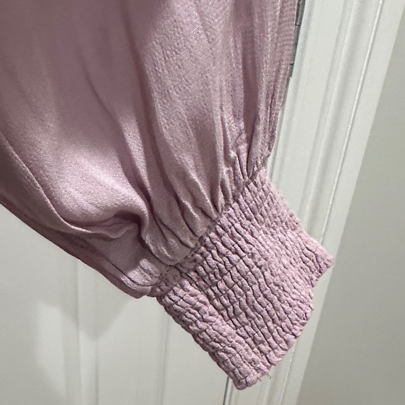 Anthropologie Mauve Purple Lace Inset Embroidered Boho Mini Tunic Dress Size S - Picture 7 of 16